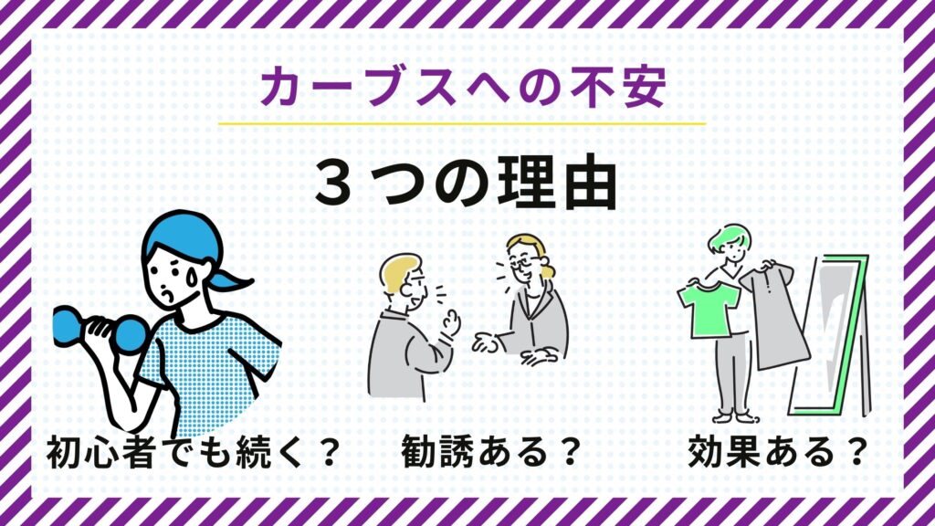 カーブス 不安な理由 図解