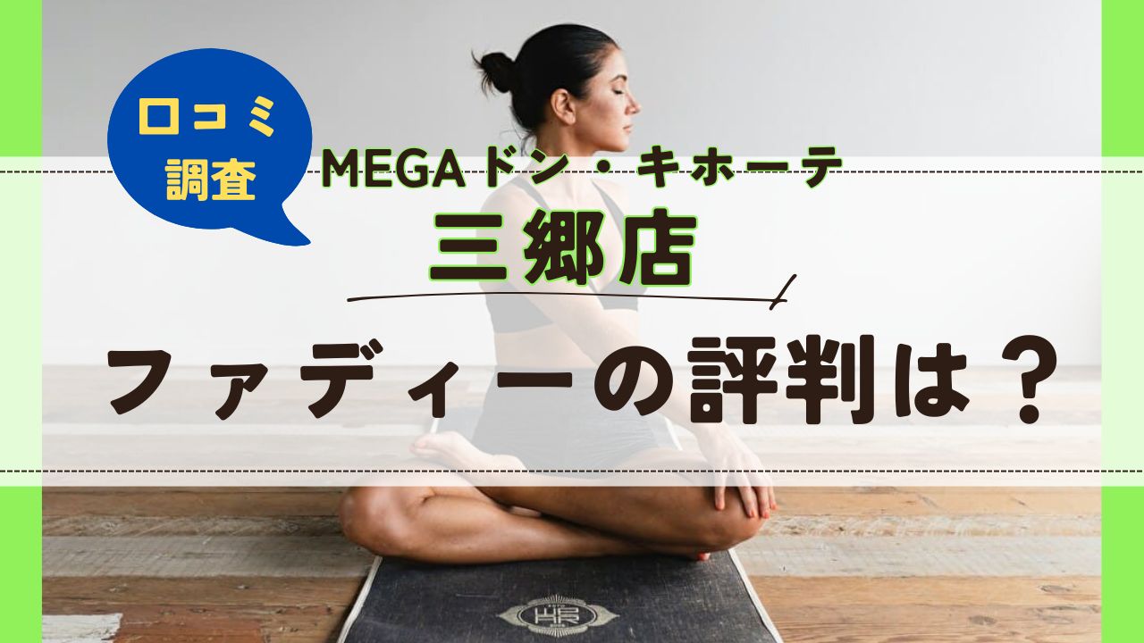 ファディーMEGAドン・キホーテ三郷店　口コミ　評判