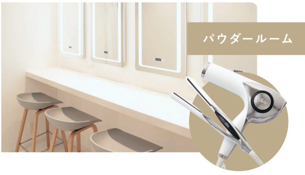 the SILK(ザシルク) 店舗内 アメニティ